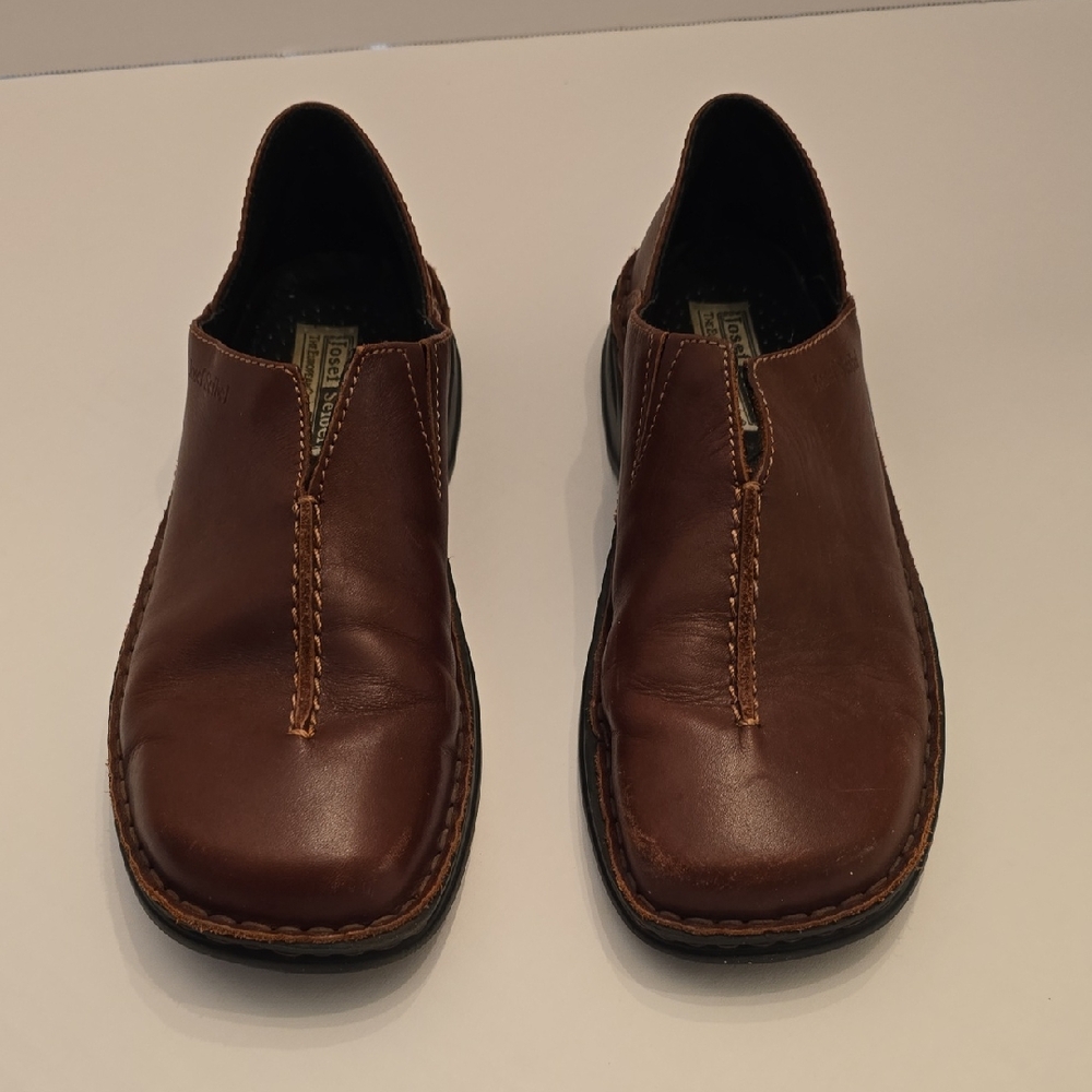 Josef Seibel Brown Leather Walking Shoes Brown Size 39 (8)